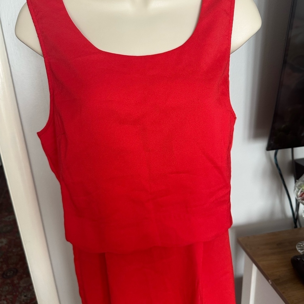 Double Zero Red Sleeveless Dress size Large - Picture 5 of 7